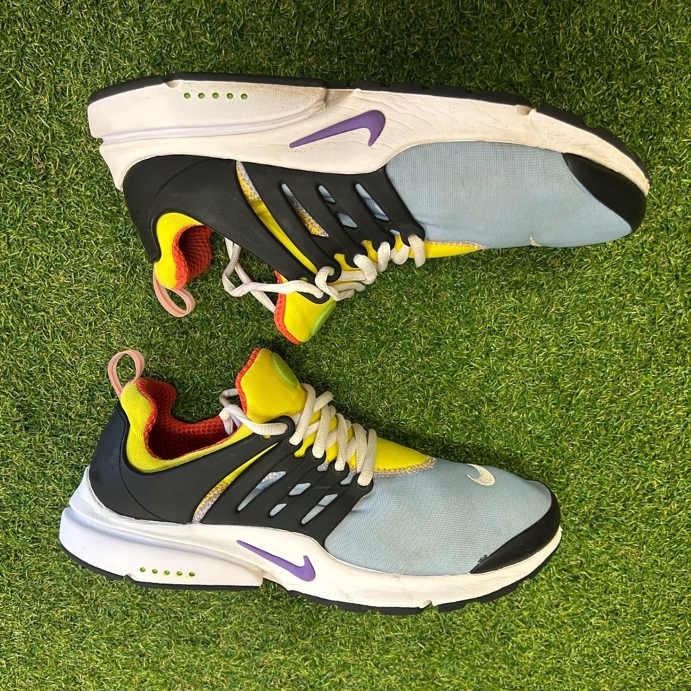 Nike Air Presto Multi-Color Blue Yellow Black Sneakers DQ0688-010 Mens 10